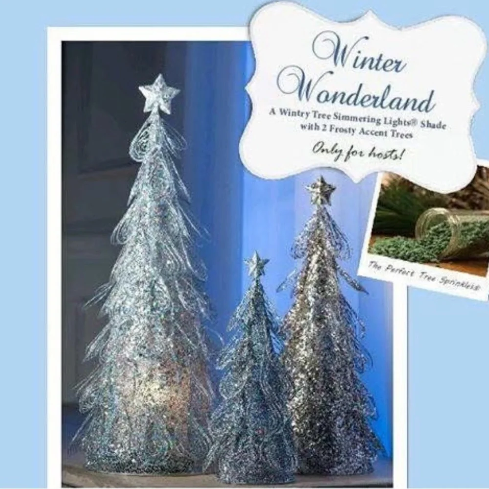 Silver Holiday Tree Set - Picture 1 of 1
